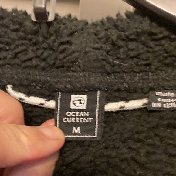 Ocean Current Light Plaid Fleece Jacket with Hood Size M - Picture 2 of 9